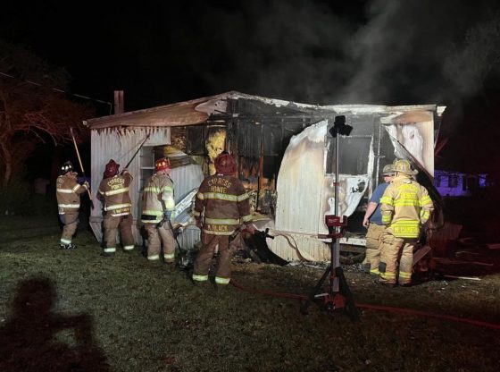 Occupant escapes mobile home fire in Lakeview