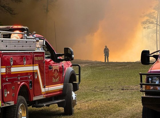 Outside fire on Aberdeen horse farm threatens homes Sunday