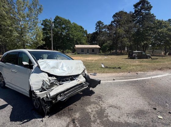 Two families sent to hospital after collision