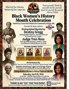 Southern Pines to honor local trailblazers at inaugural Black Women’s History Month celebration flyer