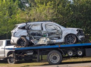 Two transported after vehicles collide, strike pole in Carthage