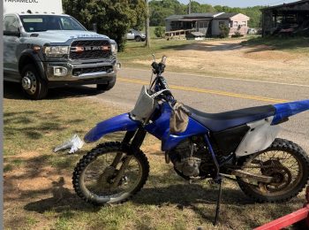 Young dirt bike rider airlifted after crash