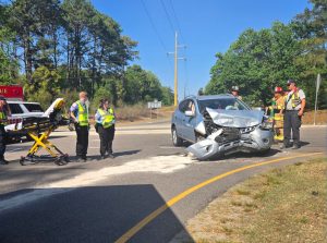 Two-vehicle crash blocks Midland Road ramp in Southern Pines