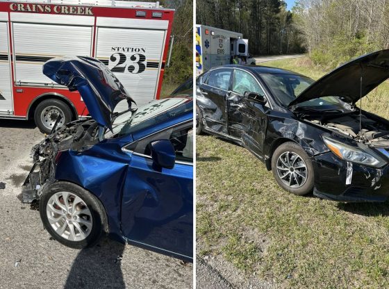 Cars collide on Highway 690 in Vass