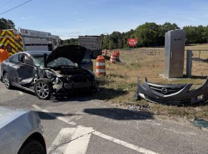 Drivers avoid injury after car, Mack truck collide near West End