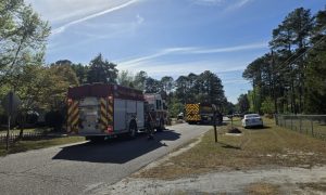 Vehicle, structure burn in Pinebluff outside fire Thursday