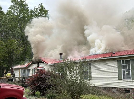 Fire in Vass displaces resident and her pets