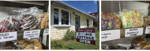 Mom Lisa's Cookie Cottage selling gourmet cookies in Vass