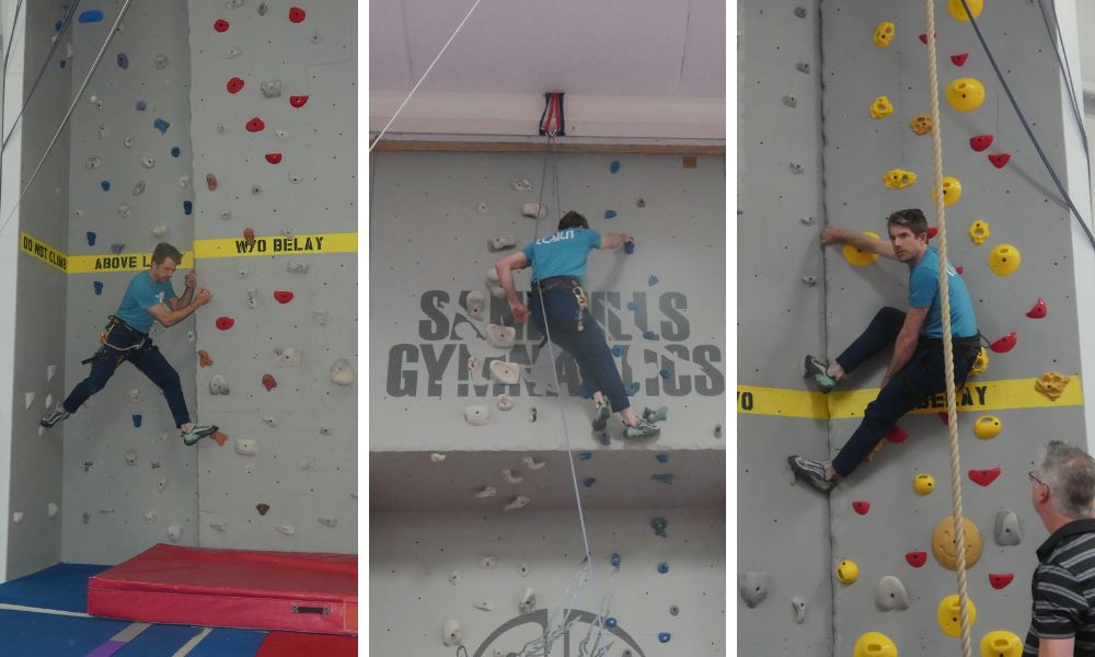 Sandhills Gymnastics introduces new rock climbing wall in Aberdeen