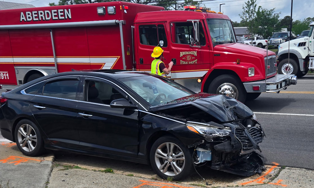Driver trapped after car flips on U.S. 1 Tuesday
