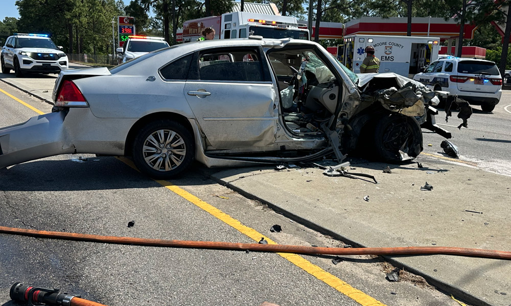 One airlifted after fleeing car causes crash Saturday