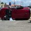 Driver trapped after car flips on U.S. 1