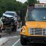 Failure to yield causes school bus crash