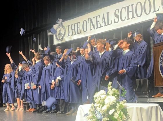 Tassels turn, caps fly at O'Neal graduation