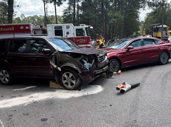 Four-vehicle wreck occurs at five-way intersection