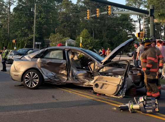 Injuries reported following two-car collision in Pinehurst