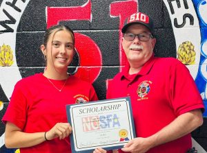 Volunteer firefighter wins scholarship