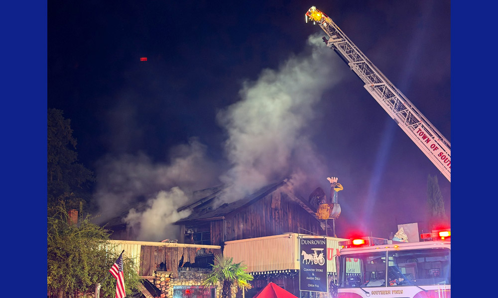 Iconic Dunrovin destroyed by fire Saturday