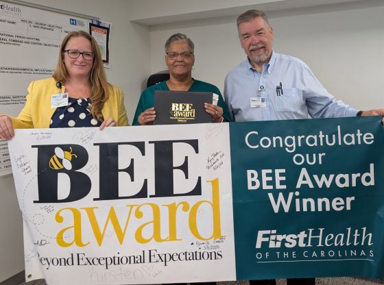 Hospital housekeeper honored with award