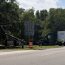 Semi-truck downs three utility poles in Aberdeen