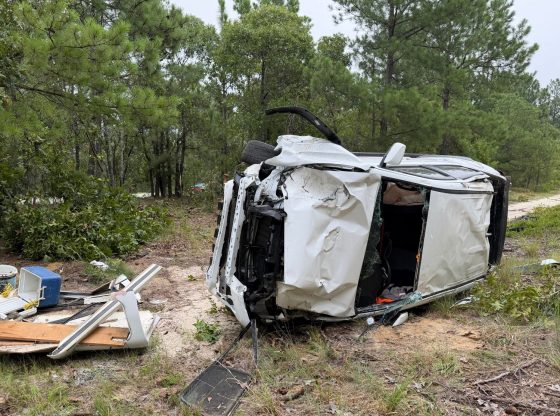 Man trapped for hours overnight after crash in Harnett County