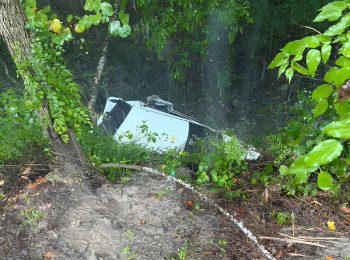 Driver climbs out of wreckage in Robbins crash