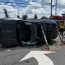 Vehicle flips, driver trapped in Southern Pines collision