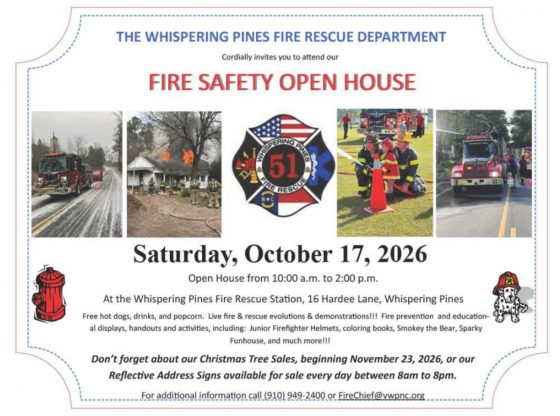 Whispering Pines fire safety open house - Oct. 17