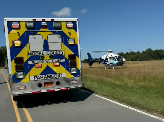 Motorcyclist airlifted, driver leaves scene in Robbins crash