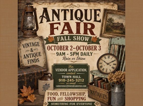 Cameron Antique Street Fair - Oct. 2, 3