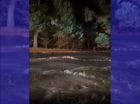 Massive water main break closes road in Southern Pines