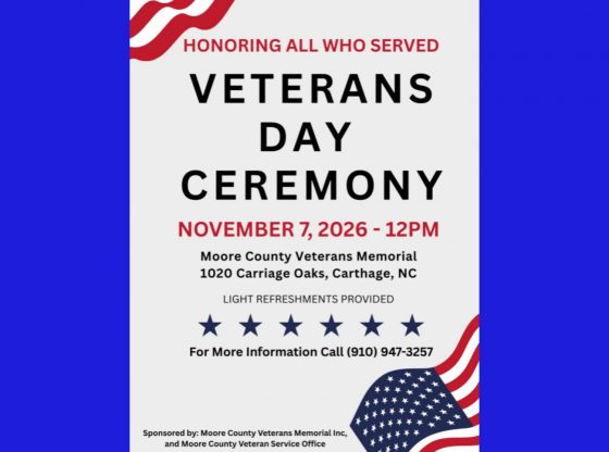 Moore County Veterans Day Ceremony - Nov. 7