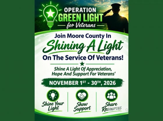 Moore County joins Operation Green Light for Veterans - Month of Nov.